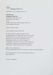 Tapa de Primary Math Standards Ed Home Instructor's Guide 5B