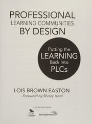 Tapa de Professional learning communities by design