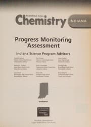 Tapa de Progress Monitoring Assessments for "Prentice Hall Chemistry" [Indiana Edition]