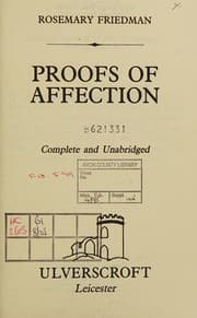 Tapa de Proofs of Affection