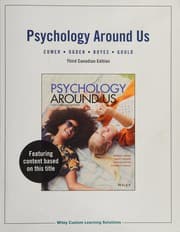 Tapa de Psychology Around Us, 3rd Canadian Edition WileyPLUS Learning Space Blackboard Student Package