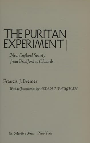 Tapa de The Puritan Experiment
