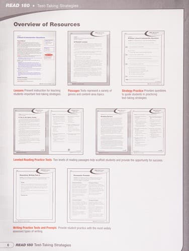 Tapa de Read 180 (Test Taking Strategies, Stage 3)