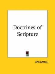 Tapa de Doctrines of Scripture