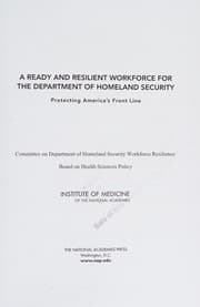 Tapa de Ready and Resilient Workforce for the Department of Homeland Security