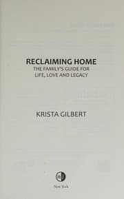 Tapa de Reclaiming Home