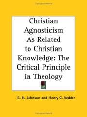 Tapa de Christian Agnosticism As Related to Christian Knowledge