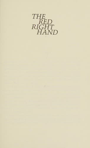 Tapa de The Red Right Hand