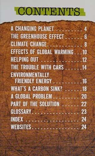 Tapa de Reducing Global Warming
