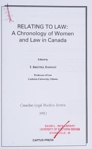 Tapa de Relating to law