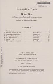 Tapa de Restoration Duets