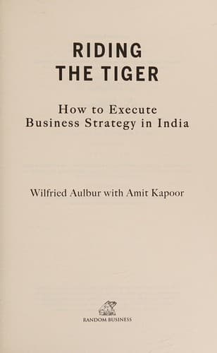 Tapa de Riding the Tiger