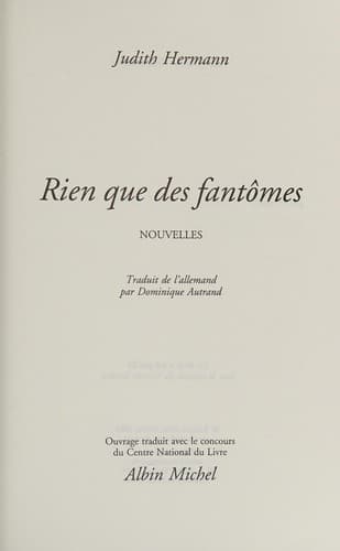 Tapa de Rien Que Des Fantomes