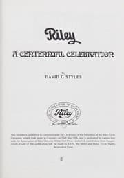 Tapa de Riley A Centennial Celebration