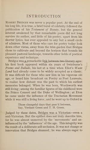 Tapa de Robert Bridges