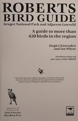 Tapa de Roberts Bird Guide