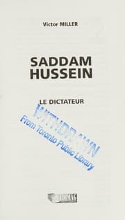 Tapa de Saddam Hussein, le dictateur