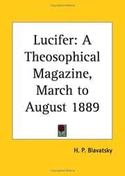 Tapa de Lucifer - A Theosophical Magazine, March to August 1889