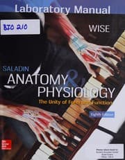 Tapa de Laboratory Manual for Saladin's Anatomy & Physiology