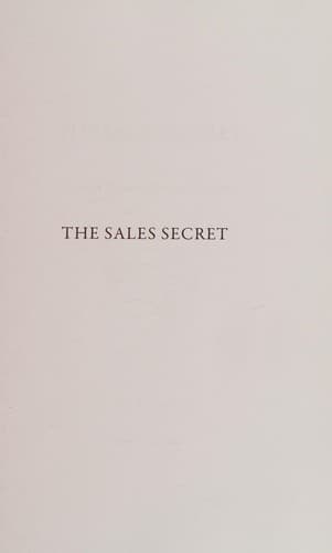 Tapa de The Sales Secret