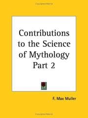 Tapa de Contributions to the Science of Mythology, Part 2