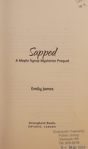 Tapa de Sapped (Maple Syrup Mysteries)