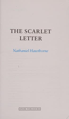 Tapa de Scarlet Letter SparkNotes Literature Guide