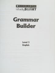 Tapa de Scholastic Study Smart Grammar Builder Grade 3