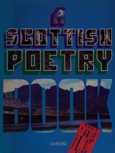 Tapa de A Scottish Poetry Book