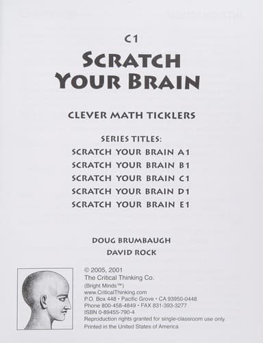 Tapa de Scratch Your Brain C1