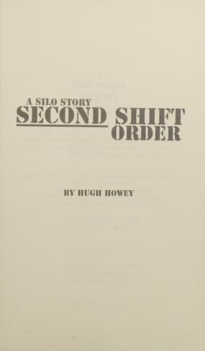 Tapa de Second Shift - Order