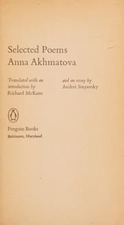 Tapa de Selected Poems (of) Anna Akhmatova