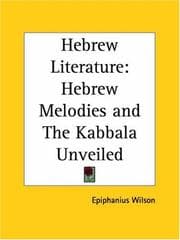 Tapa de Hebrew Literature