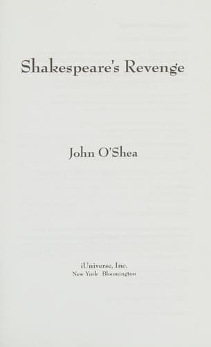 Tapa de Shakespeare's Revenge