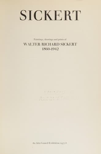 Tapa de Sickert