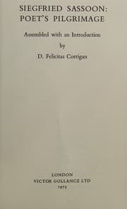 Tapa de Siegfried Sassoon: poet's pilgrimage