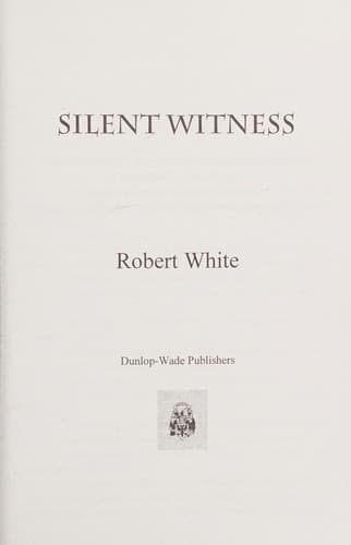 Tapa de Silent Witness