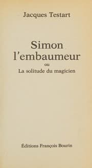 Tapa de Simon L Embaumeur (Folio) (French Edition)