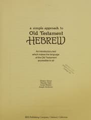 Tapa de Simple Approach to Old Testement Hebrew