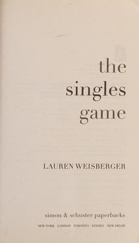 Tapa de The Singles Game