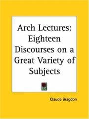 Tapa de Arch Lectures