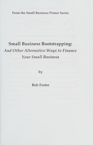 Tapa de Small Business Bootstrapping