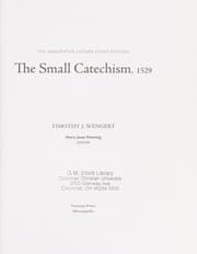 Tapa de Small Catechism,1529