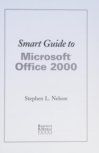 Tapa de Smart guide to Microsoft Office 2000