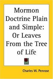 Tapa de Mormon Doctrine Plain and Simple, or Leaves from the Tree of Life