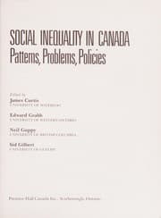 Tapa de Social inequality in Canada