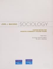 Tapa de Sociology Custom Edition For Houston Community College System