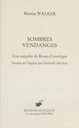Tapa de Sombres vendanges