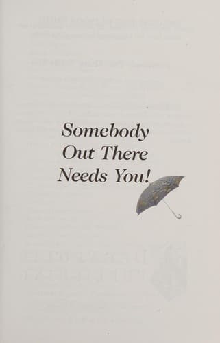 Tapa de Somebody Out There Needs You