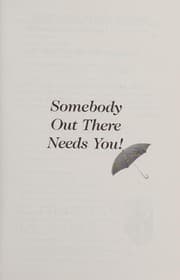Tapa de Somebody Out There Needs You